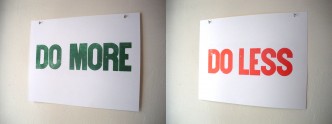 DO MORE DO LESS