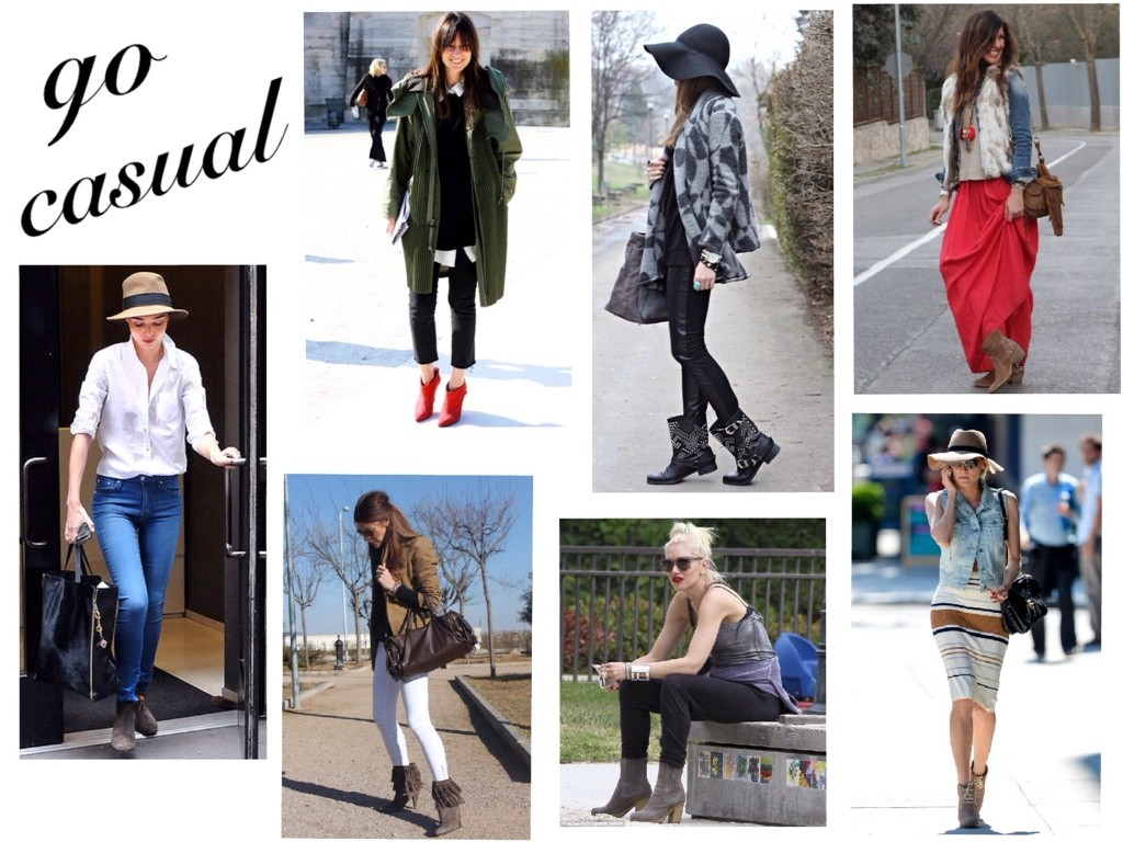 ankle boots casual outfits