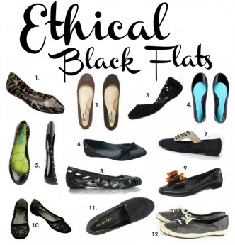 ethical black flats