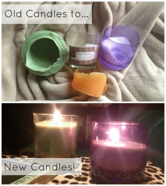 diy old candles to new candles