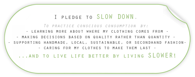 slow down pledge